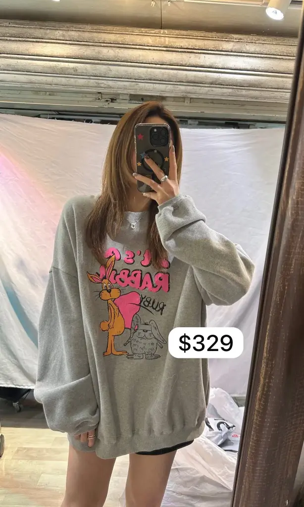 Oversize 灰色衛衣